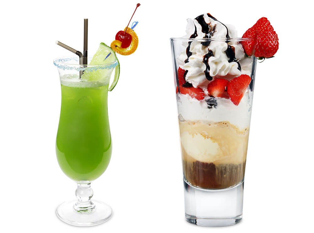 Freistellen Lebensmittel Getränke Cocktails Eiskaffee